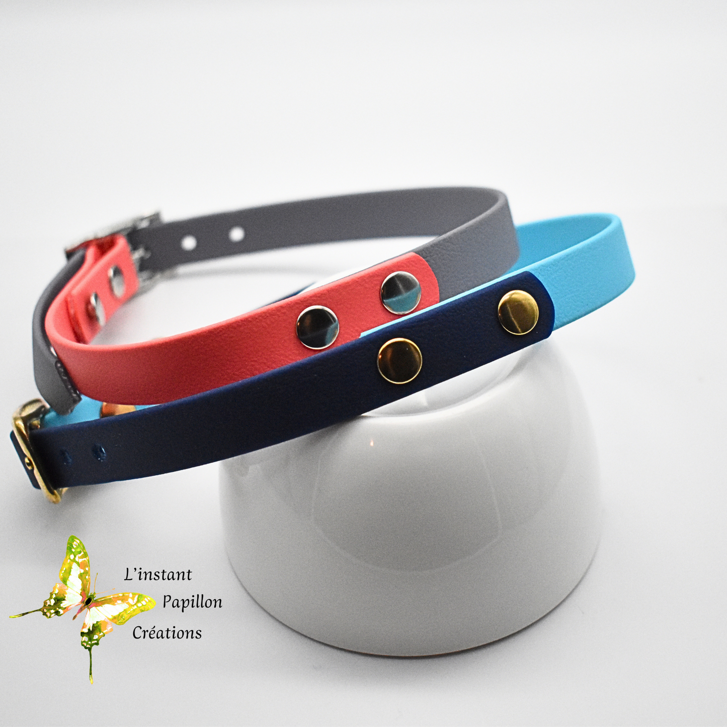 Collier Biothane® bicolore