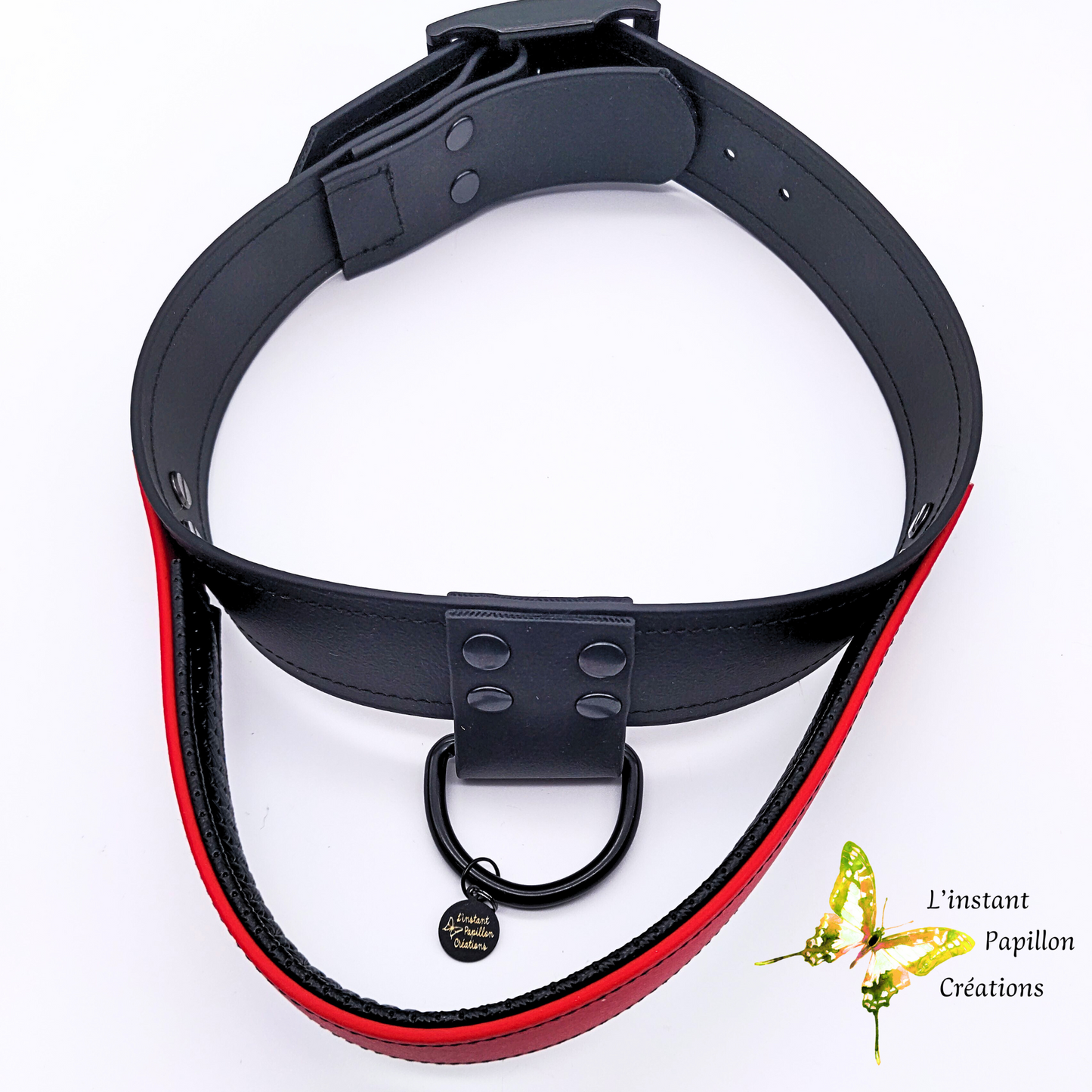 Collier d'intervention bicolore en Biothane®