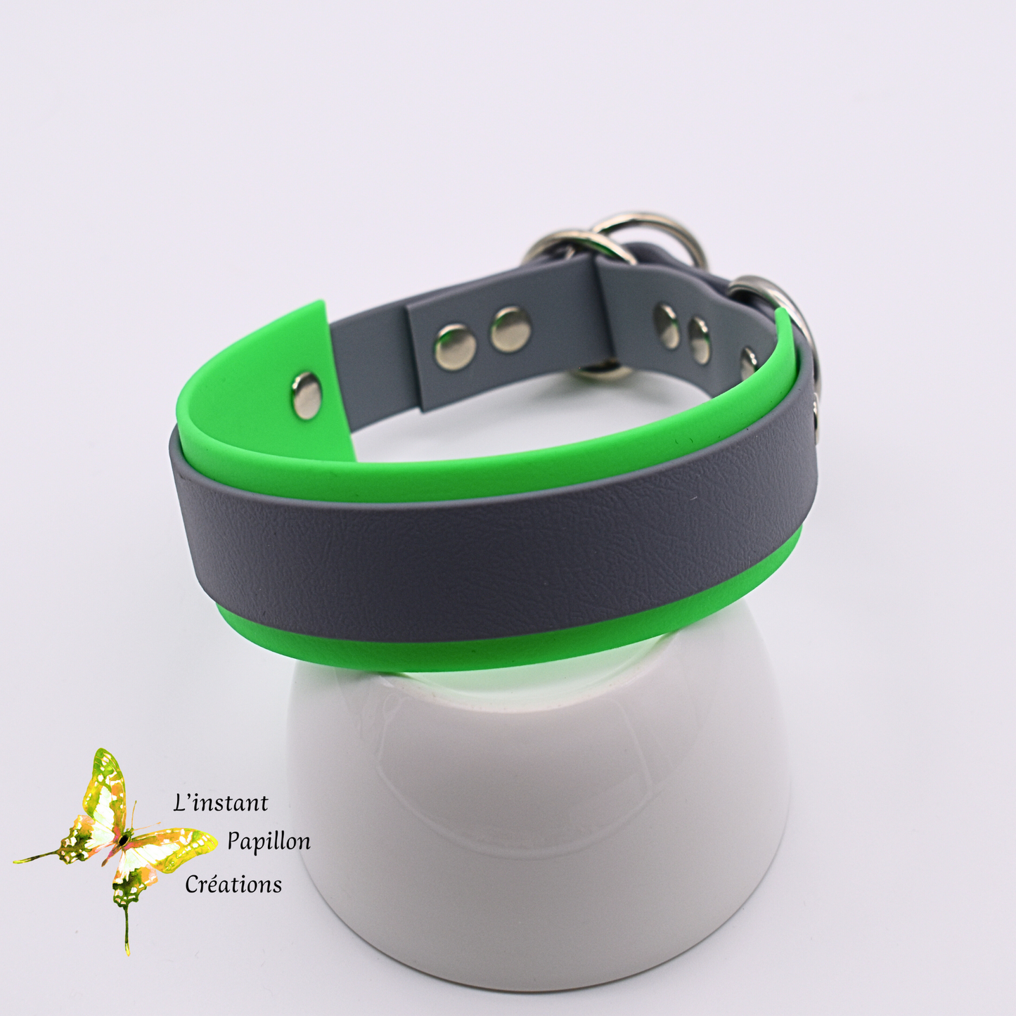 Collier Biothane® semi-étrangleur doublé