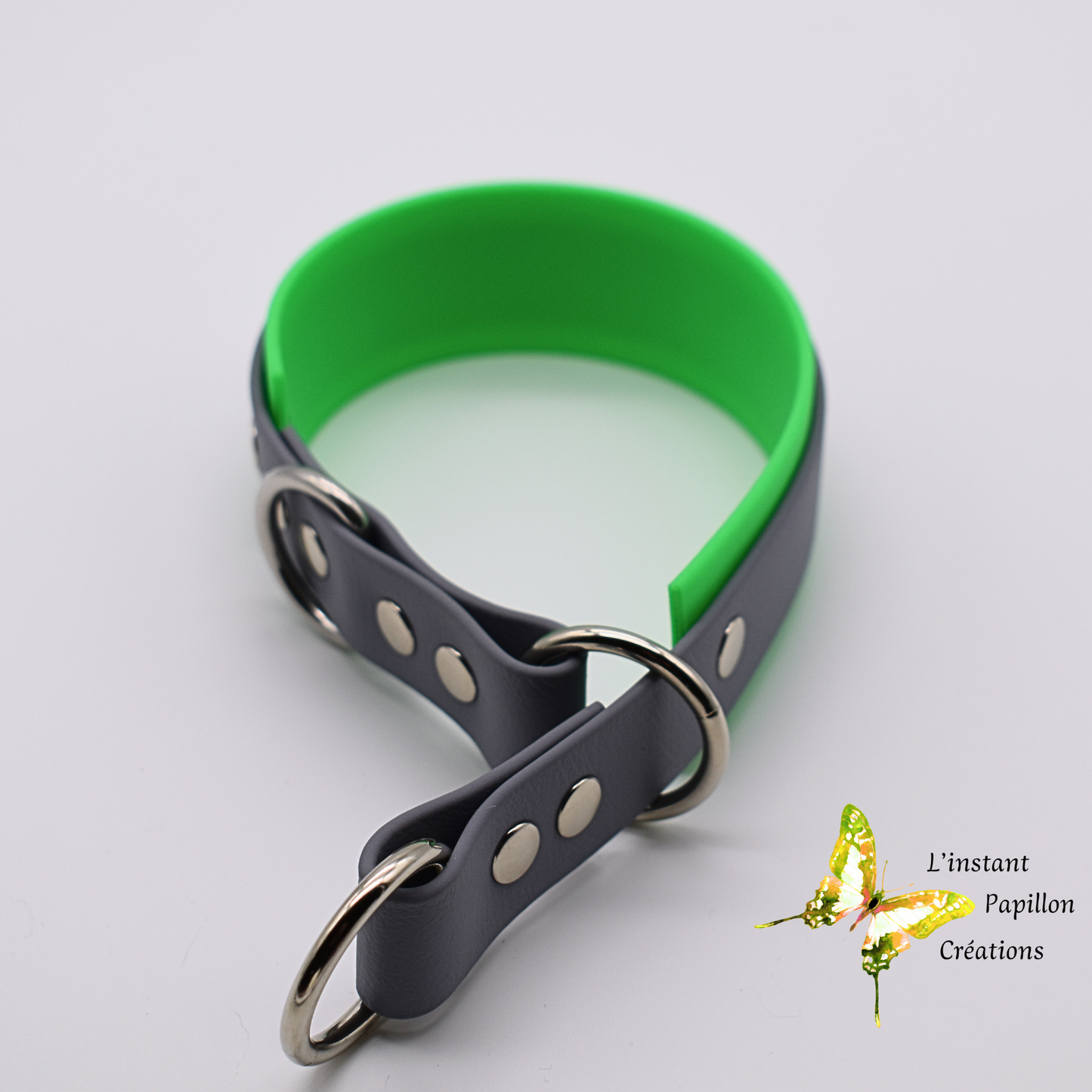 Collier Biothane® semi-étrangleur doublé