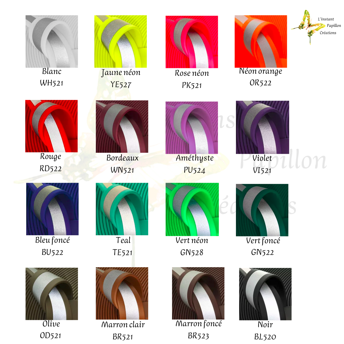 Collier Biothane® réfléchissant