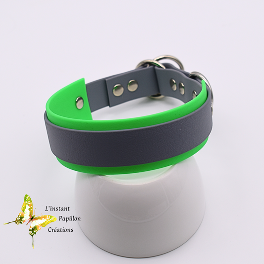 Collier Biothane® semi-étrangleur doublé
