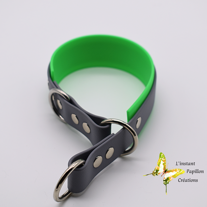 Collier Biothane® semi-étrangleur doublé