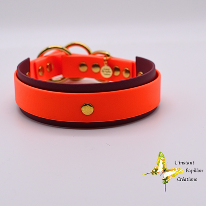 Collier Biothane® semi-étrangleur doublé