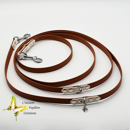 Laisse Biothane® trois positions bicolore