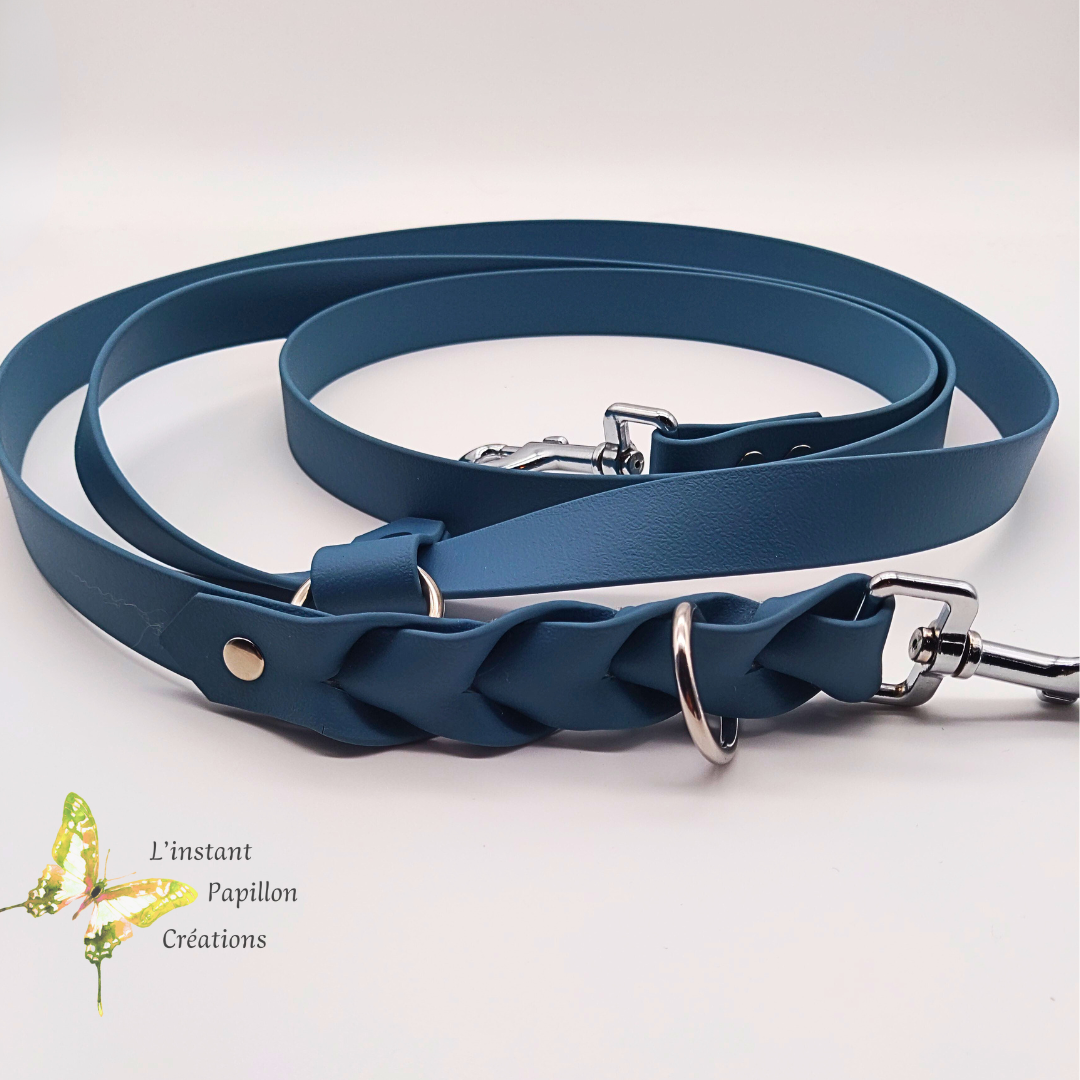 Laisse Biothane® multi positions tressée
