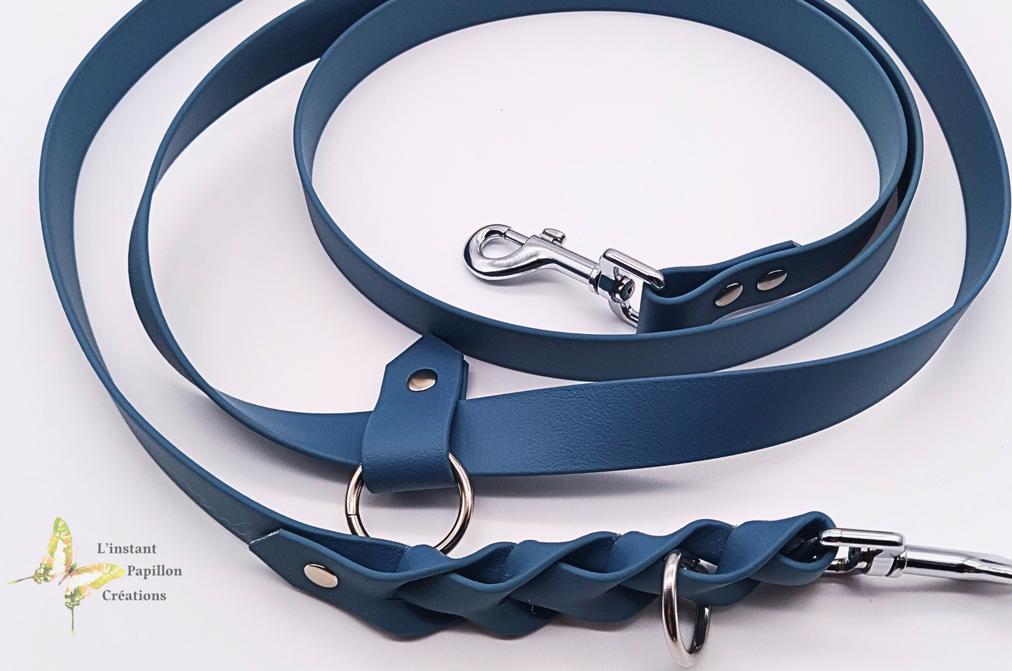 Laisse Biothane® multi positions tressée