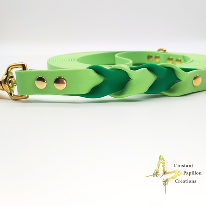 Laisse Biothane® tressée bicolore
