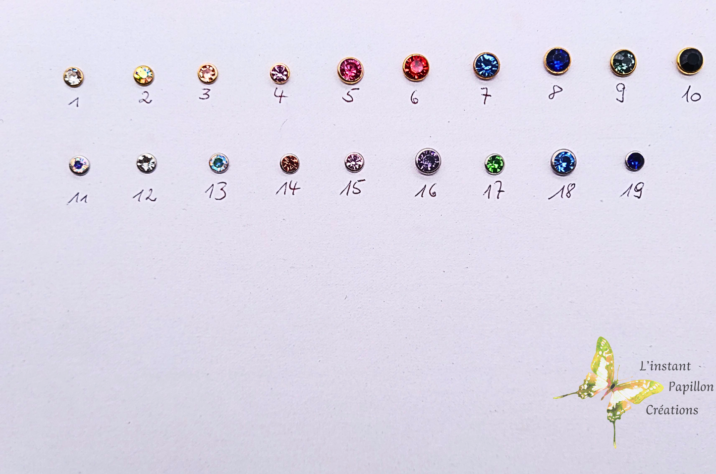 Collier Biothane® strass
